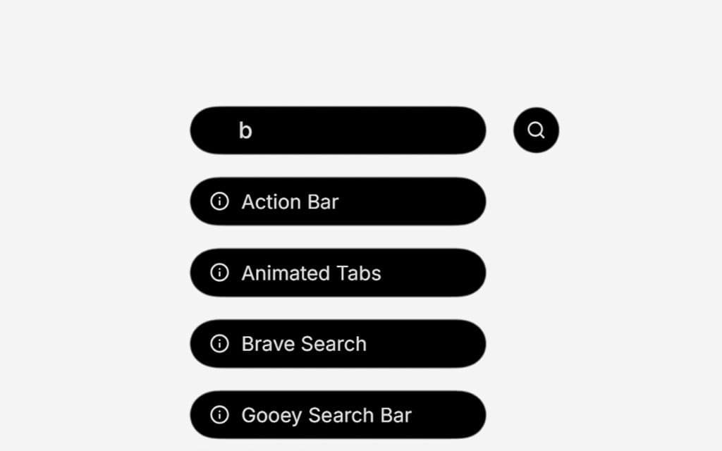 Gooey Search Bar
